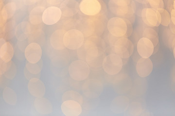 Image showing christmas decoration or garland lights bokeh