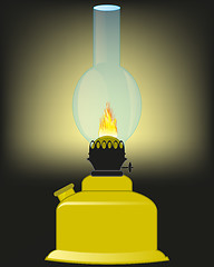 Image showing Kerosine lamp and light