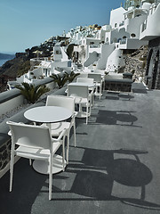 Image showing Landscape of Santorini Island, Fira, Cyclades, Greece