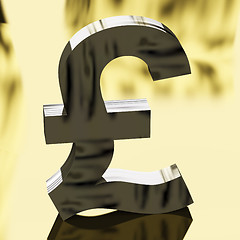 Image showing Pound Sign As Symbol For Money Or Cash