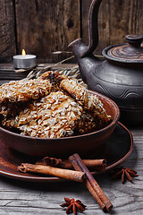 Image showing Autumn oatmeal cookies