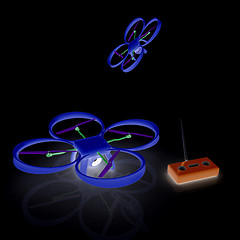 Image showing Drone with remote controller