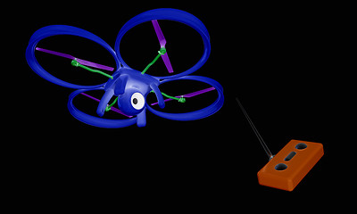 Image showing Drone with remote controller