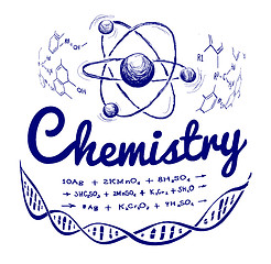 Image showing Hand drawn chemistry