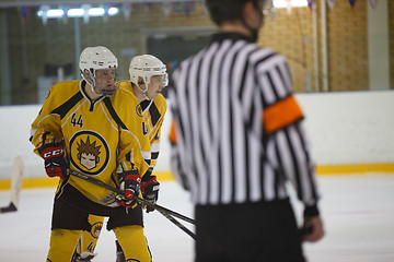 Image showing Moscow, Russia - January, 07, 2017: Amateur hockey league LHL-77. Game between hockey team \