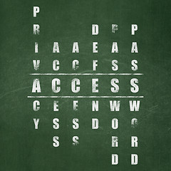 Image showing Protection concept: Access in Crossword Puzzle