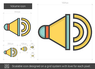 Image showing Volume line icon.