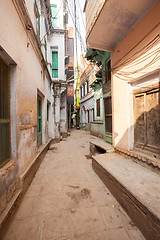 Image showing Varanasi alleyways