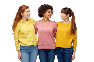 Image showing international group of happy smiling women