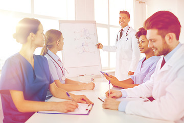 Image showing group of doctors on presentation at hospital