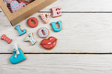 Image showing Gingerbreads for Valentines Day