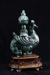 Image showing Chinese ancient jade carving art