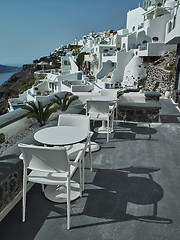 Image showing Landscape of Santorini Island, Fira, Cyclades, Greece