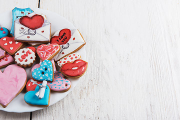 Image showing Gingerbreads for Valentines Day