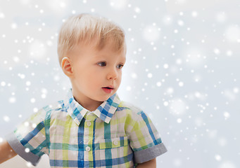 Image showing happy little baby boy at home