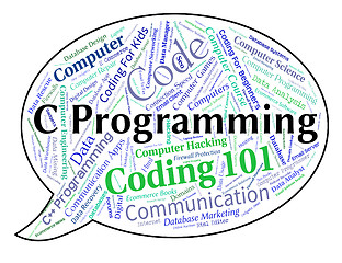Image showing C Programming Indicates Software Design And Application