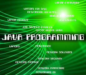 Image showing Java Programming Represents Software Design And Development