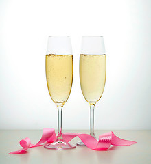 Image showing two glasses of champagne