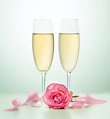 Image showing two glasses of champagne