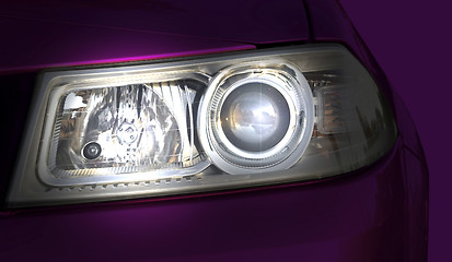 Image showing Car headlight