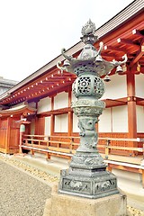 Image showing Ornamental metal lantern in Toji temple, Kyoto