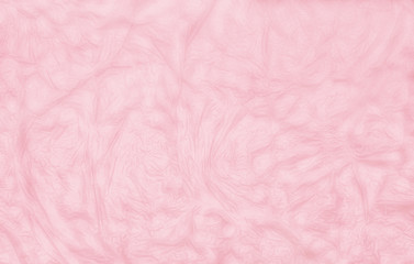 Image showing Pastel Pink Crumpled Paper Background