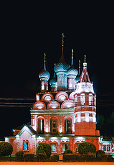 Image showing Epiphany Church In Yaroslavl At Night