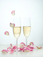 Image showing two glasses of champagne