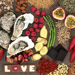 Image showing Valentines Day Aphrodisiac Food 