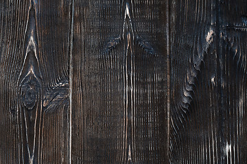 Image showing Brown hardwood planks