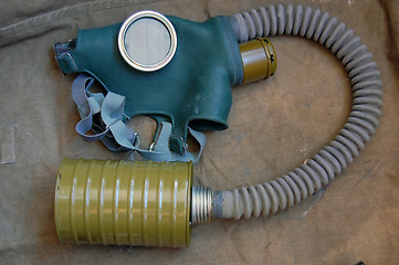 Image showing Soviet gas mask . WW2 time