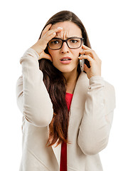 Image showing Stressed woman