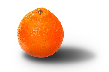 Image showing orange fruit over white with shadow