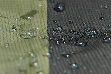 Image showing water repel textile material
