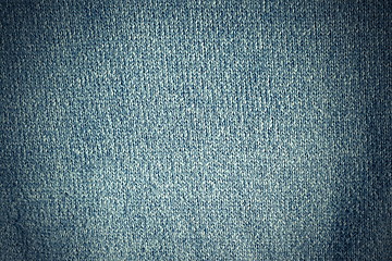 Image showing texture of blue crocheted material