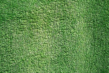 Image showing green texture on towel material