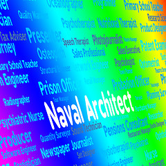 Image showing Naval Architect Indicates Building Consultant And Aquatic