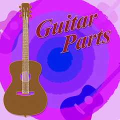 Image showing Guitar Parts Represents Rock Kit And Assemble