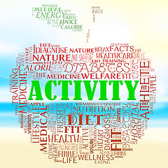 Image showing Activity Apple Means Get Fit And Energetic