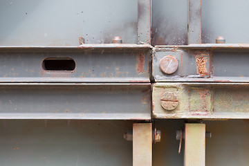 Image showing Close up of bridge construction