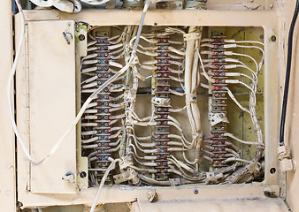 Image showing Electronic system in an aircraft wreck in Iceland