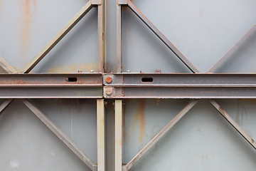 Image showing Close up of bridge construction