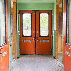 Image showing Old empty train carriage