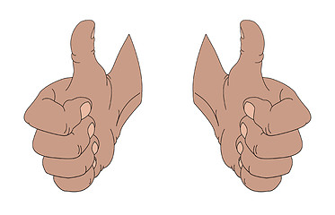 Image showing Approving gesture hand