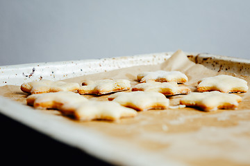 Image showing Cooked star shaped pastry