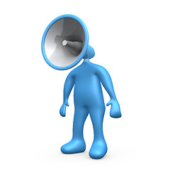 Image showing Megaphone Person