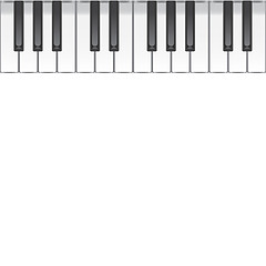 Image showing music background with piano keys. illustration