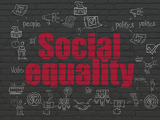 Image showing Political concept: Social Equality on wall background