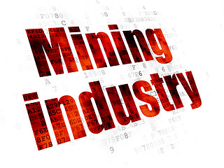 Image showing Industry concept: Mining Industry on Digital background