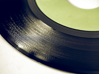 Image showing Vintage looking Vinyl record